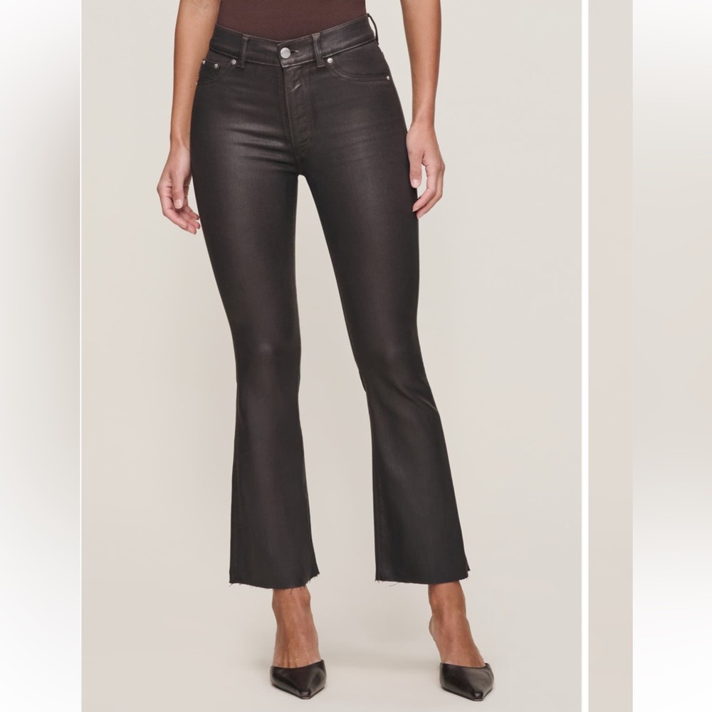 DL1961 Bridget Coated High Waist Bootcut Jeans